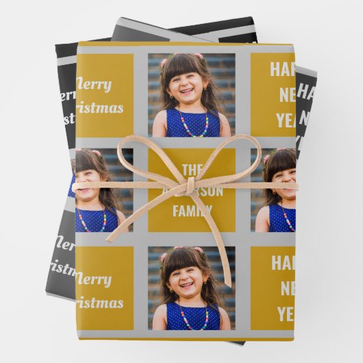 Creëer Uw eigen kerstfeestdag met foto's Inpakpapier Vel (In situ)