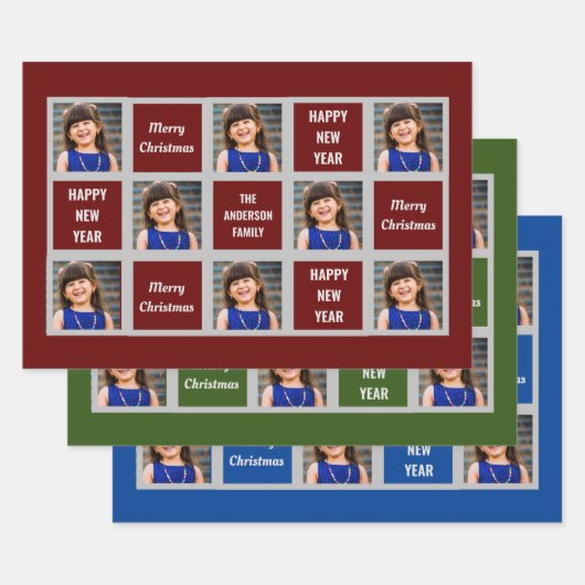 Creëer Uw eigen kerstfeestdag met foto's Inpakpapier Vel (Set)