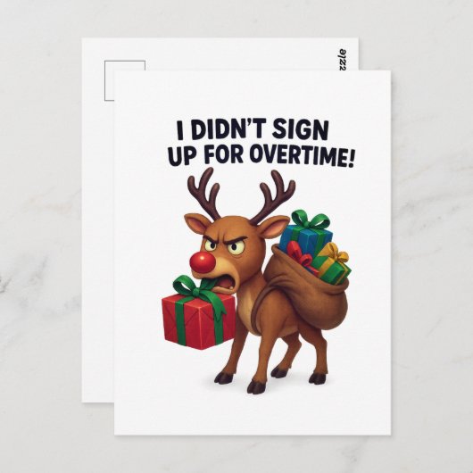 Creëer uw eigen kerstkaart briefkaart (Voorkant / Achterkant)