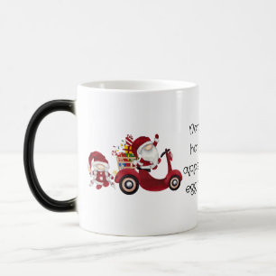 Creëer uw eigen kerstkerstkerstscooter gnoom magische mok