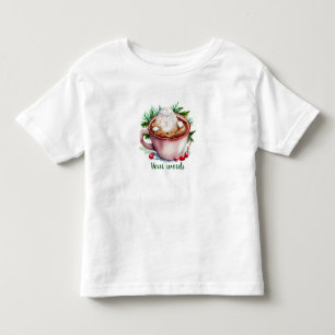 Creëer Uw Eigen Kerstmis Hete Cacao Kinder Shirts