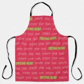 Creëer Uw eigen Kerstmis Schort (Voorkant)