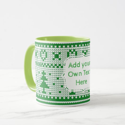 Creëer uw eigen kerstMok Mok (Voorkant links)