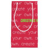 Creëer uw eigen kersttas ontwerp! klein cadeauzakje (Voorkant)