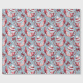 Creëer uw eigen kersttheepotten cadeaupapier (Vlak)