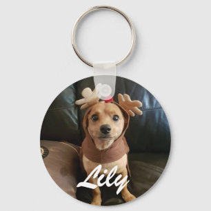 creëer uw eigen kersttoetsenbord sleutelhanger
