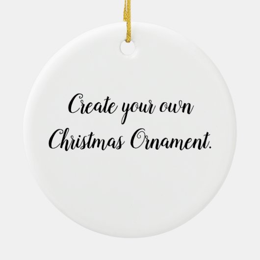 Creëer Uw eigen kerstversiering Keramisch Ornament (Achterkant)