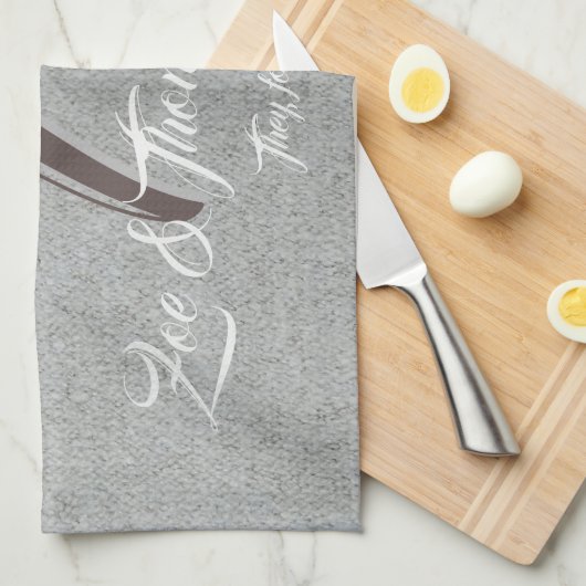 Creëer uw eigen keukenhanddoek voor monogram (Quarter Fold)