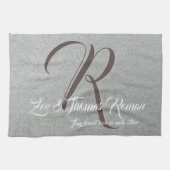 Creëer uw eigen keukenhanddoek voor monogram (Horizontaal)