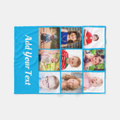 Creëer Uw eigen Kinder familie Foto's Collage Fleece Deken (Voorkant (Horizontaal))