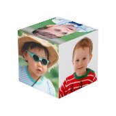 Creëer Uw eigen Kinder fotosjabloon Keepsake Kubus (Achter hoekig)