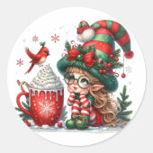 Creëer uw eigen klassieke ronde sticker (Voorkant)