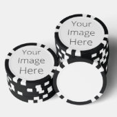 Creëer uw eigen klepschoenen, striped Edge Poker Chips (Opstapeling)
