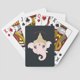 Creëer Uw eigen kleurrijke Ganesh Pokerkaarten