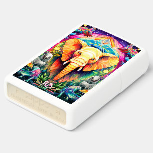 Creëer Uw eigen kleurrijke Oerwouden olifant totem