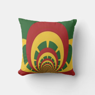 Creëer Uw eigen kleurrijke Rasta Kleuren Home Deco Kussen