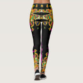 Creëer Uw eigen kleurrijke waterkleur Hakuna Matat Leggings (Achterkant)