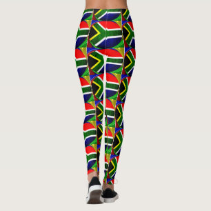 Creëer Uw eigen kleurrijke Zuid-Afrikaanse afdrukk Leggings