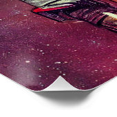 Creëer Uw eigen konijn in ruimteastronaut Perfect Poster (Hoek)