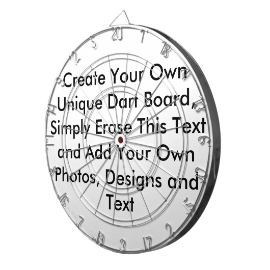 Creëer Uw eigen kunstbord Dartbord (Voorkant Rechts)