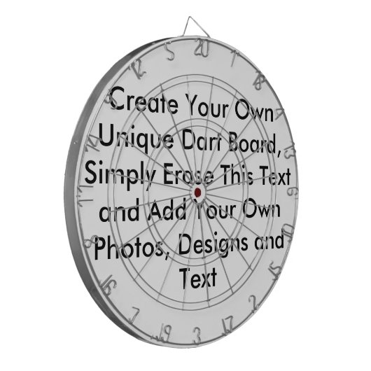 Creëer Uw eigen kunstbord Dartbord (Voorkant Links)