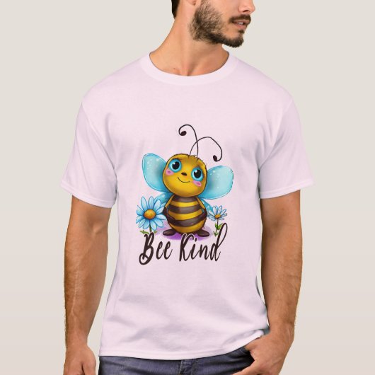Creëer Uw eigen lachende Schattigee bijenverwant T-shirt (Voorkant)