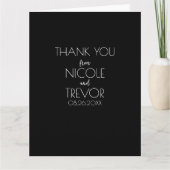 Creëer Uw eigen land - zwart Bedankkaart (Voorkant)