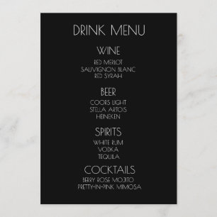 Creëer Uw eigen land - zwart Menu