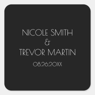 Creëer Uw eigen land - zwart Vierkante Sticker