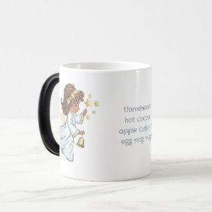 Creëer Uw eigen Latin Starry Bell Christmas Angel Magische Mok