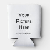 Creëer Uw eigen, lege Sjabloon fotoontwerp voor ei Blikjeskoeler (Achterkant)