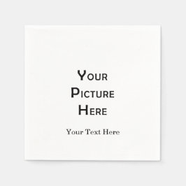 Creëer Uw eigen, lege Sjabloon fotoontwerp voor ei Servet