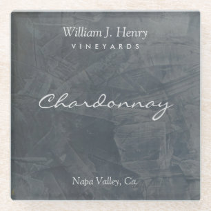 Creëer Uw eigen leisteen Glass Wine Onderzetters