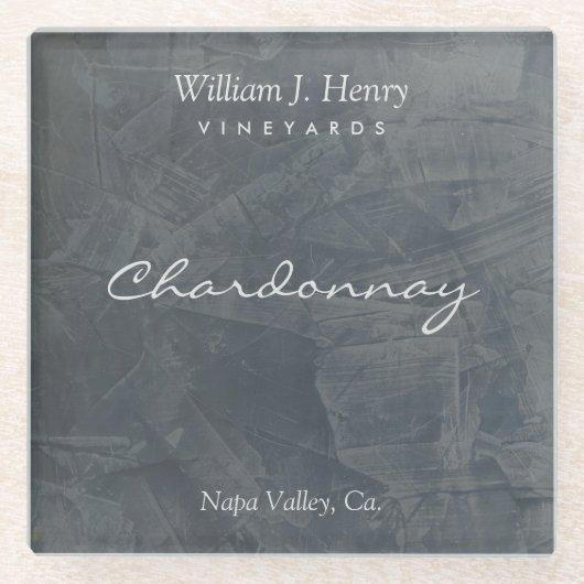 Creëer Uw eigen leisteen Glass Wine Onderzetters (Voorkant)