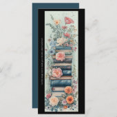 Creëer Uw eigen lentebloemen Boek Stack Bladwijzer (Voorkant / Achterkant)