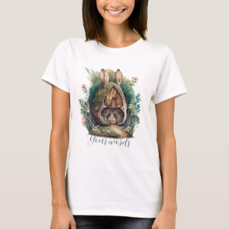 Creëer Uw Eigen Lentekonijnhut T-shirt