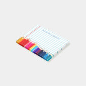 Creëer Uw eigen leraren noemen persoonlijke encils Post-it® Notes (Schuin)