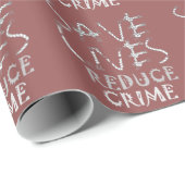 Creëer uw eigen leven met minder criminaliteit ops cadeaupapier (Rol Hoek)