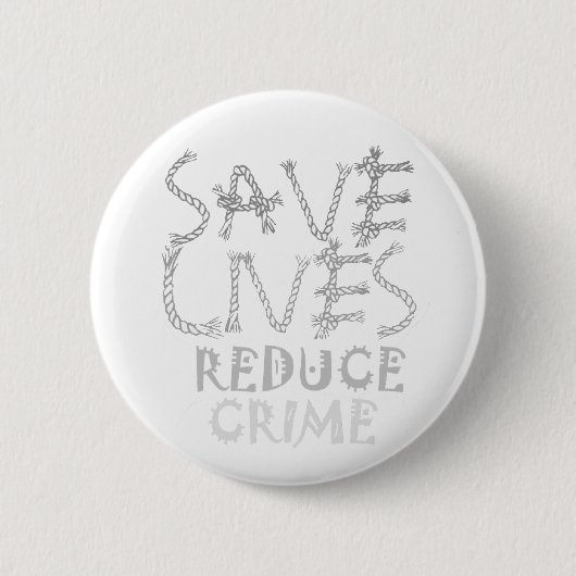 Creëer uw eigen levens redden Minder criminaliteit Ronde Button 5,7 Cm (Voorkant)