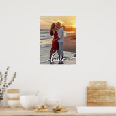 Creëer Uw Eigen Liefde Script Romantisch Paar Foto Poster (Keuken)