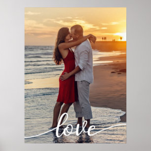 Creëer Uw Eigen Liefde Script Romantisch Paar Foto Poster