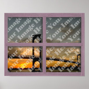 Creëer Uw eigen Lijst met vier roze ruitjes Poster