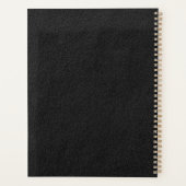 Creëer Uw Eigen Logo 2024 Zwart Goud Planner (Achterkant)