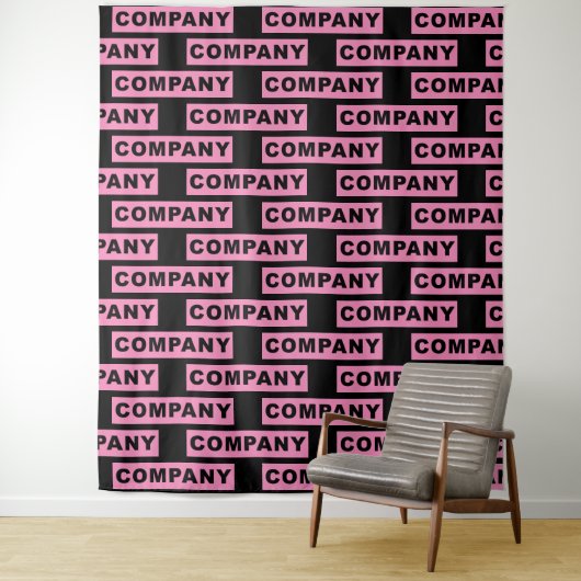 Creëer Uw eigen Logo Company Tapestry Wandkleed (In situ)