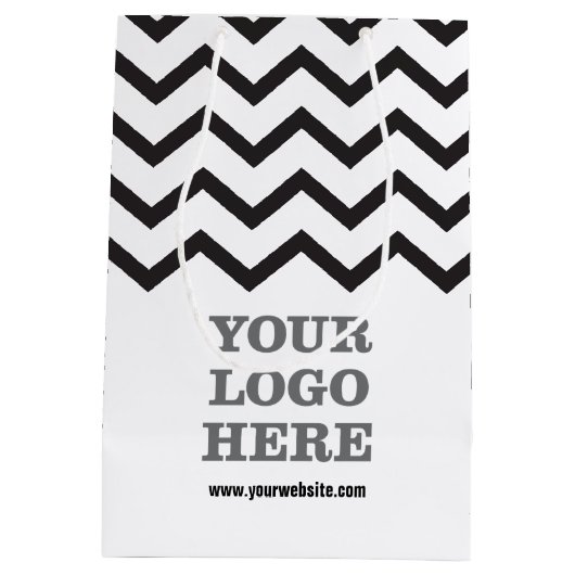 Creëer Uw eigen Logo Medium Cadeauzakje (Achterkant)