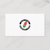 Creëer uw eigen Logo minimalistisch Visitekaartje (Achterkant)