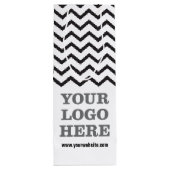 Creëer Uw eigen Logo Wijn Cadeautas (Achterkant)