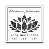 Creëer Uw eigen Lotus Flower Yoga Rubberstempel (Afrduk)