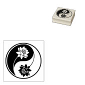 Creëer Uw Eigen Lotus Yin Yang Symbool Rubberstempel (Gestempeld)