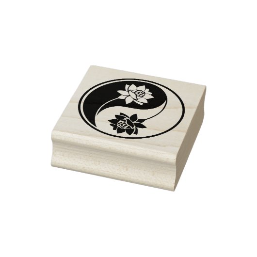 Creëer Uw Eigen Lotus Yin Yang Symbool Rubberstempel (Stempel)